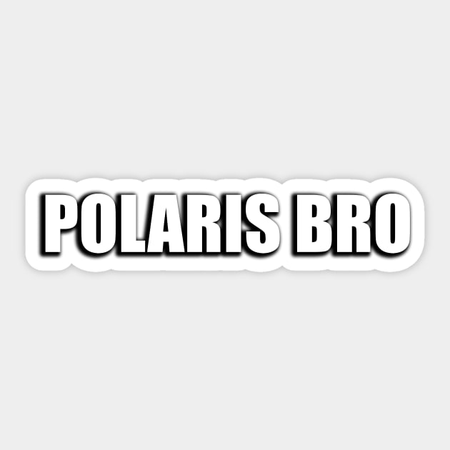 Polaris Bro Sticker by Geometric Designs